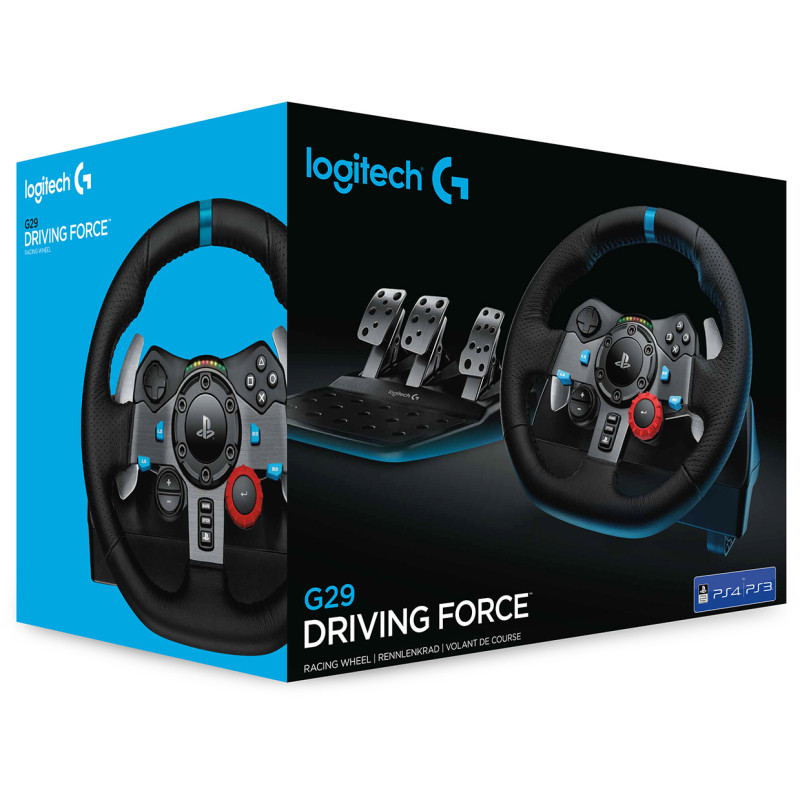 Дротове кермо Logitech G29 Driving Force PC/PS3/PS4/PS5 Black (941-000112)