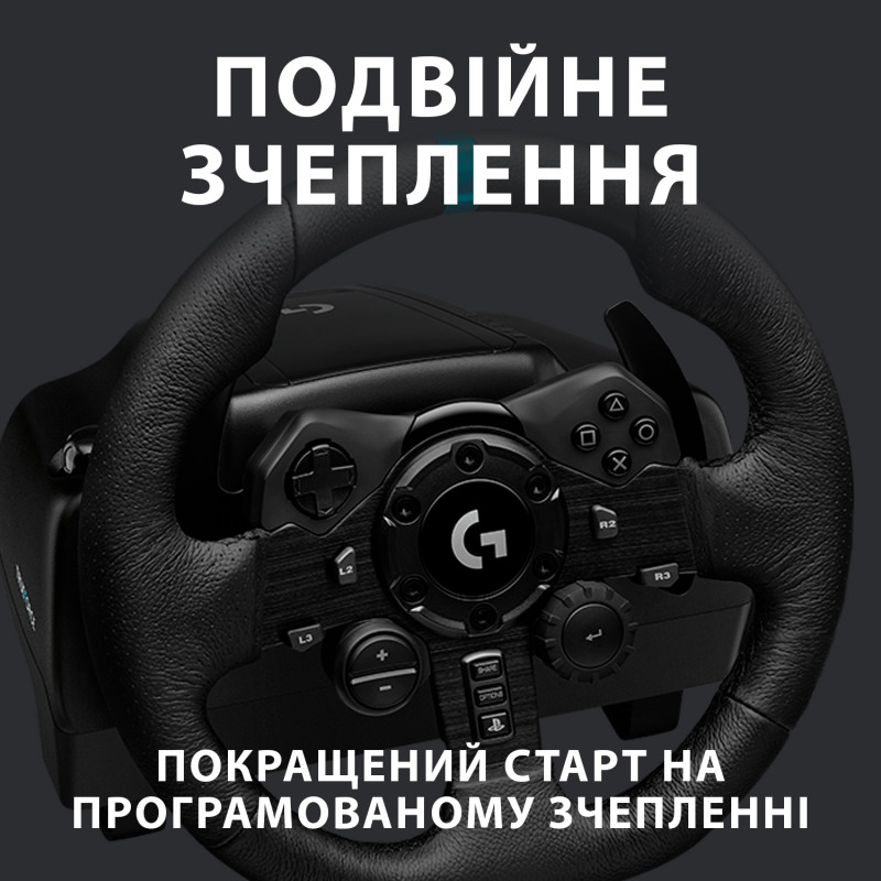 Дротове кермо Logitech G923 Racing Wheel and Pedals for PS4 and PC (941-000149)