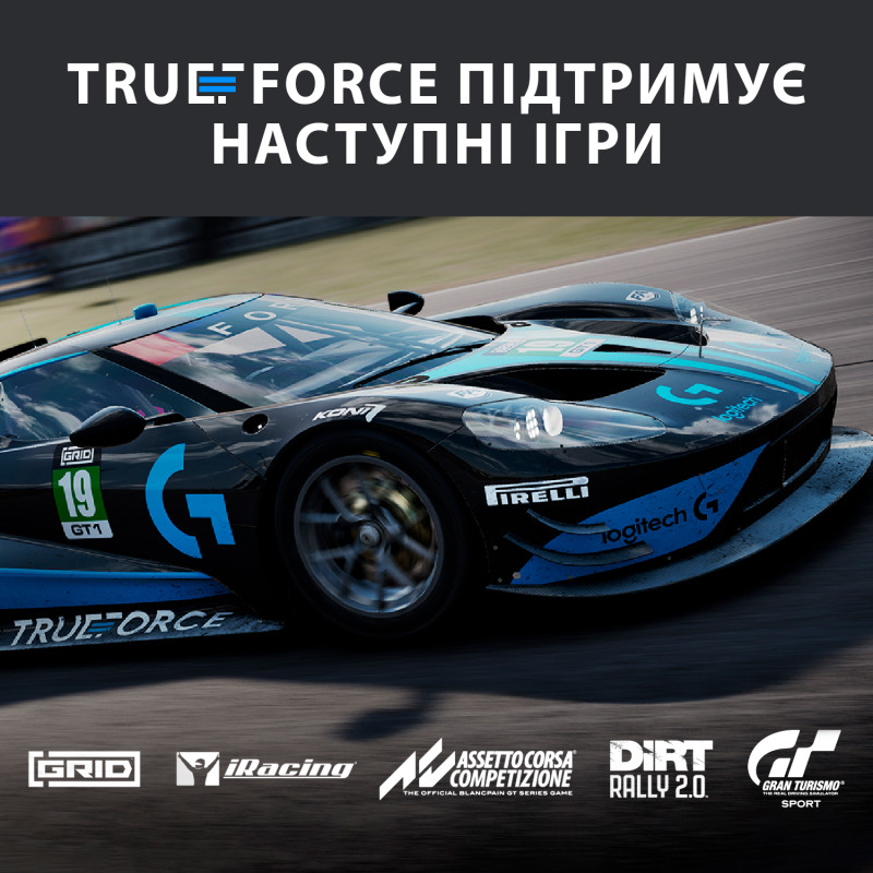 Дротове кермо Logitech G923 Racing Wheel and Pedals for PS4 and PC (941-000149)