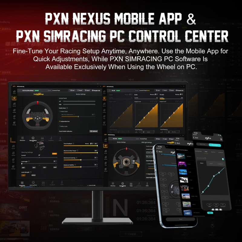 Кермо і педалі PXN V10 Ultra Bundle for PS4/XBOX/Xbox Series X|S/PC (PXN-V10 Ultra EU)