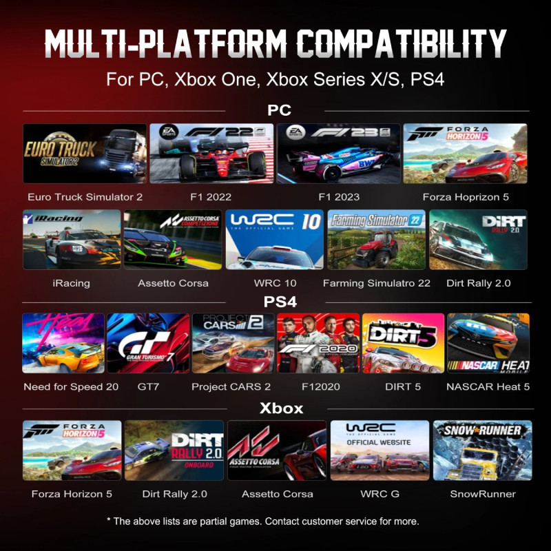 Кермо і педалі PXN V10 Ultra Bundle for PS4/XBOX/Xbox Series X|S/PC (PXN-V10 Ultra EU)