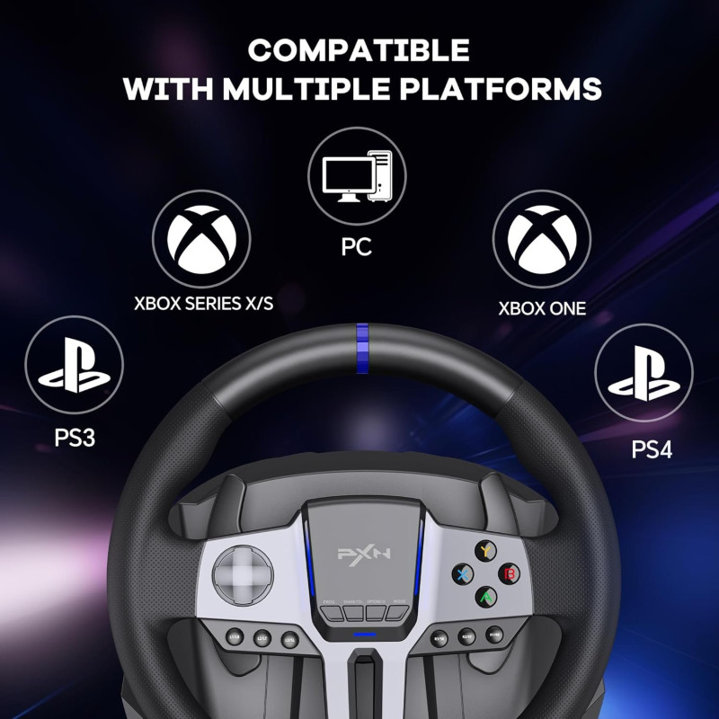 Кермо з педалями та коробкою передач PXN V9 GEN2 Bundle for PS4/XBOX/ (PXN-V9GEN2)