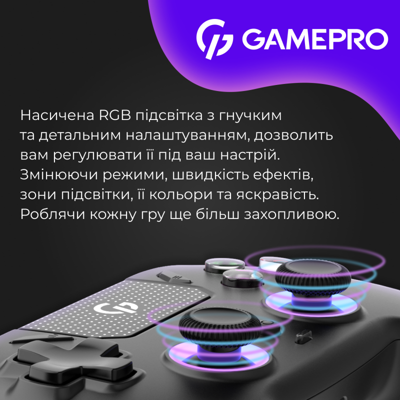 Геймпад GamePro із зарядною станцією GPS20BDOC Black
