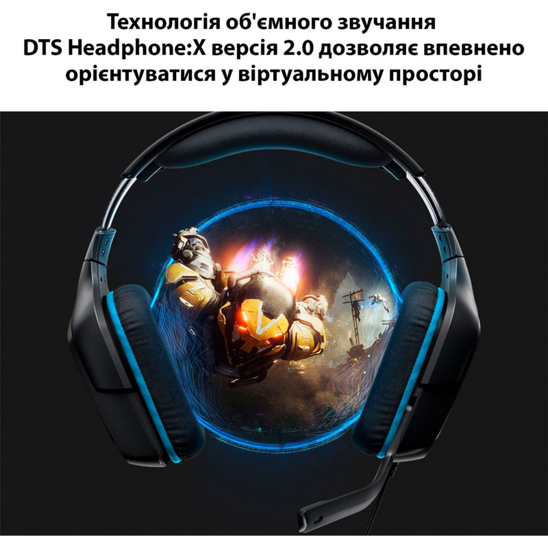 Наушники Logitech G432 7.1 Surround Sound Wired Gaming Headset (981-000770)