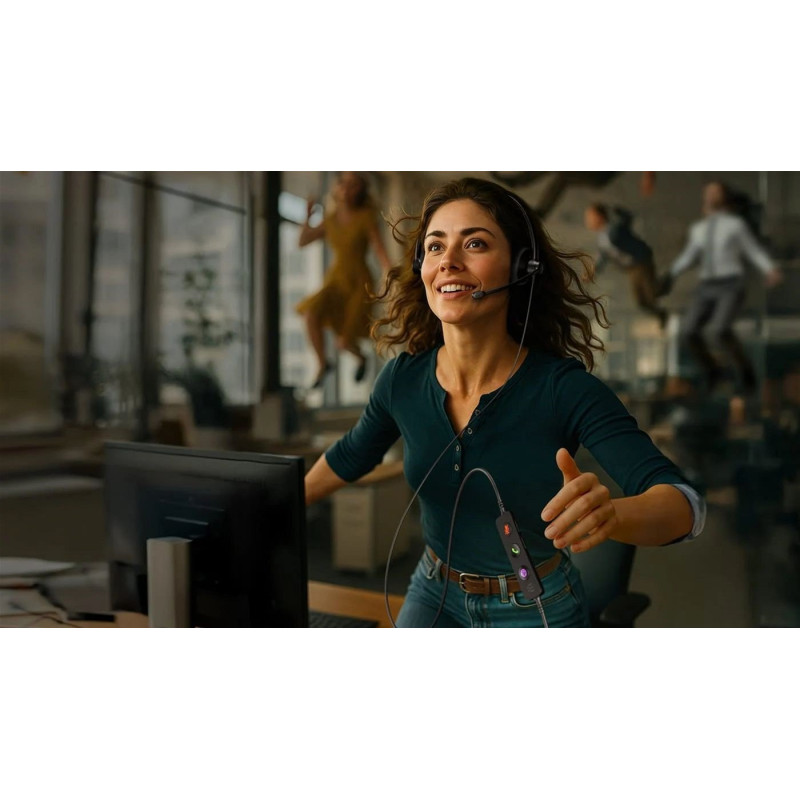 Навушники EPOS IMPACT 100 UC Stereo USB-C+A (1001420)