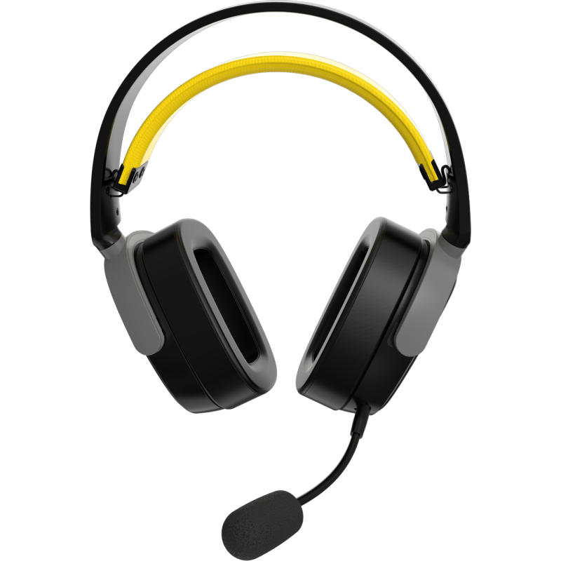 Навушники Ajazz AHM09 MAX Black Gray Yellow (AHM09-MAX-BGY)