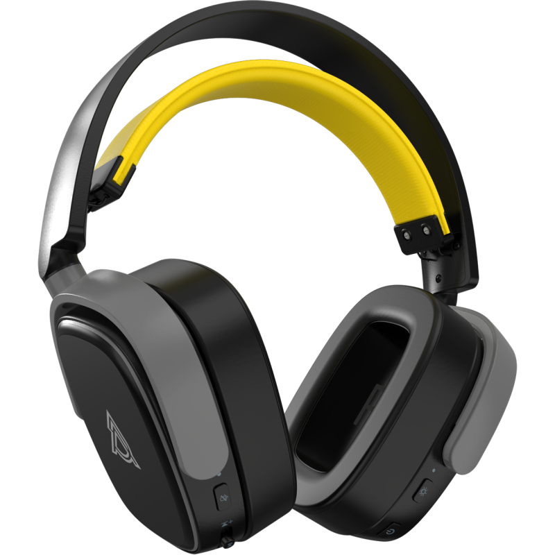 Навушники Ajazz AHM09 MAX Black Gray Yellow (AHM09-MAX-BGY)