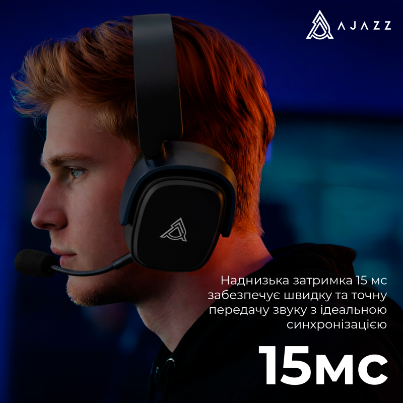 Навушники Ajazz AHM09 MAX Black Gray Yellow (AHM09-MAX-BGY)