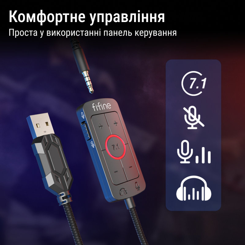 Навушники Fifine H9 Black (H9)