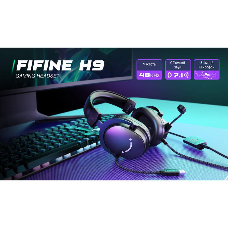 Навушники Fifine H9 Black (H9)