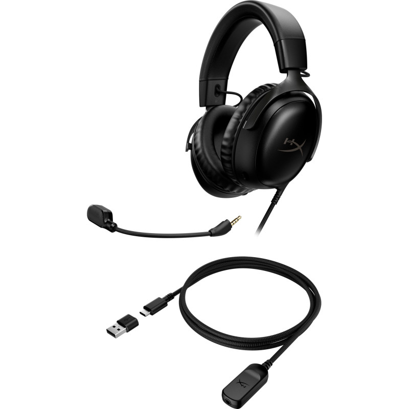 Навушники HyperX Cloud III 3.5mm/USB-A/USB-C Black (727A8AA)