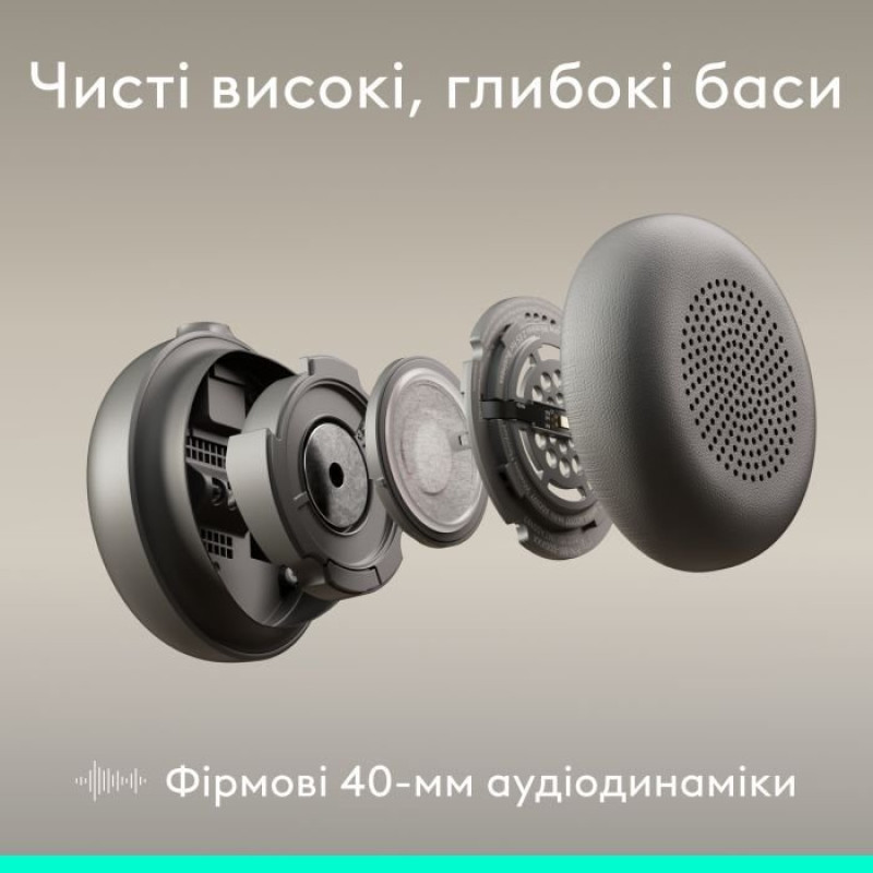 Навушники Logitech Zone Wired 2 for Business USB Graphite TEAMS version (981-001615)