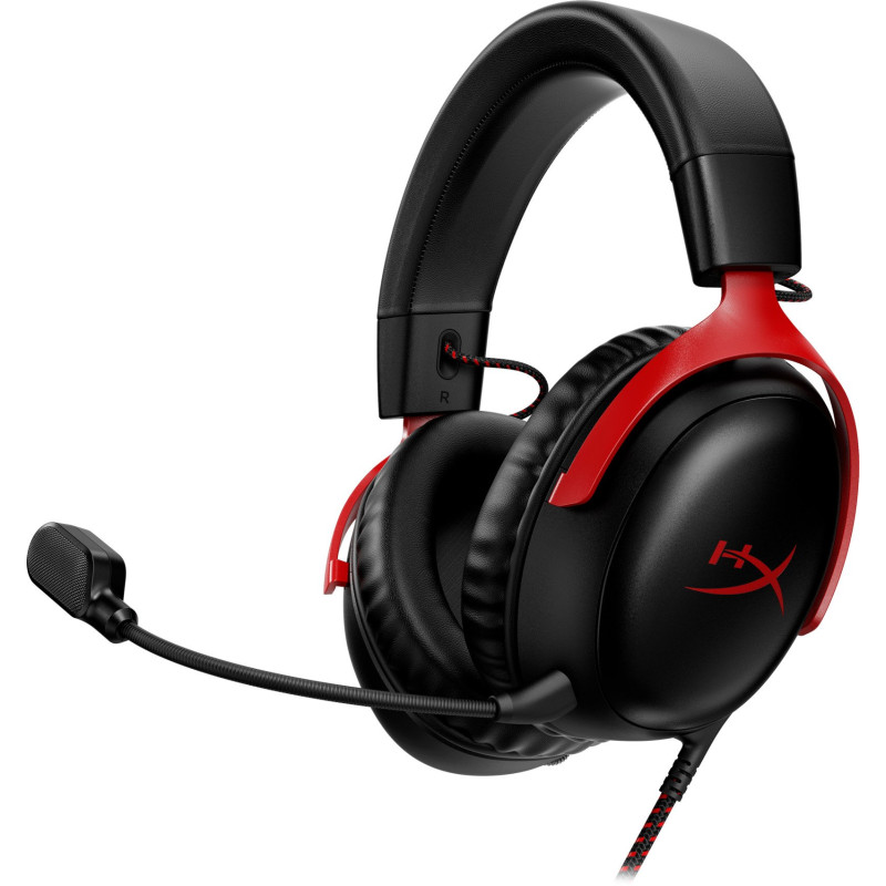 Наушники HyperX Cloud III 3.5mm/USB-A/USB-C Black/Red (727A9AA)