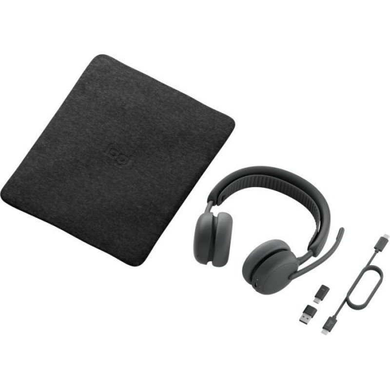 Навушники Logitech Zone Wireless 2 ES для Business Graphite TEAMS version with receiver (981-001493)