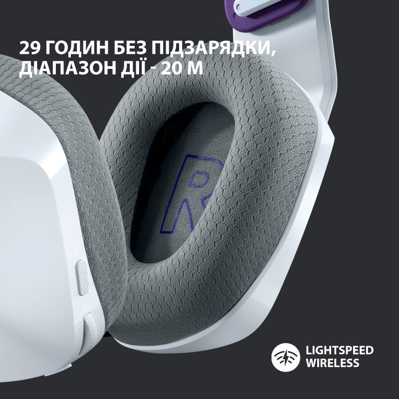 Наушники Logitech G733 Lightspeed Wireless RGB Gaming Headset White (981-000883)