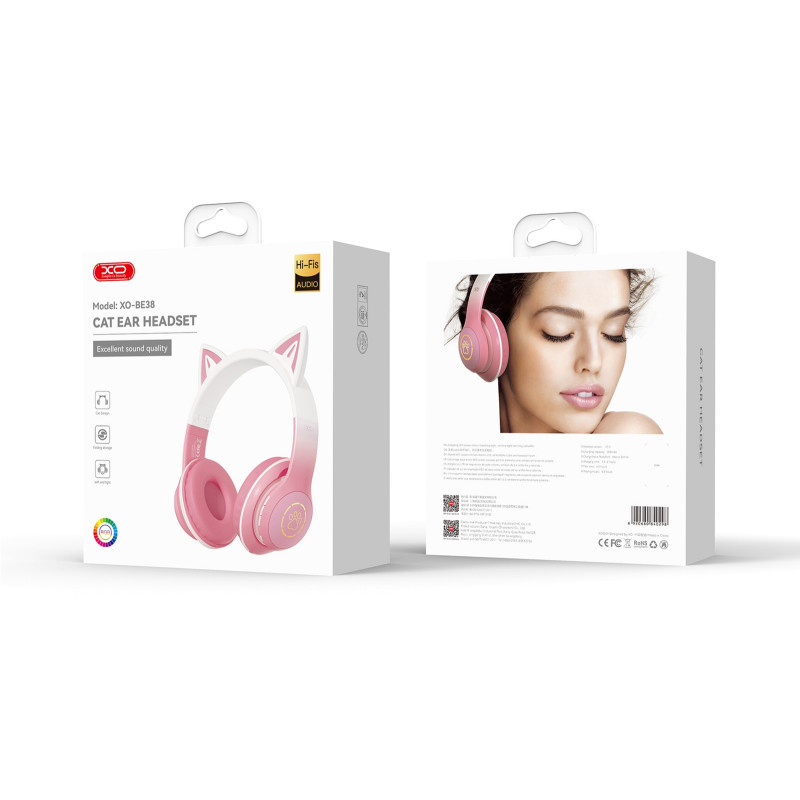 Навушники XO BE38 Pink (BE38.pink)