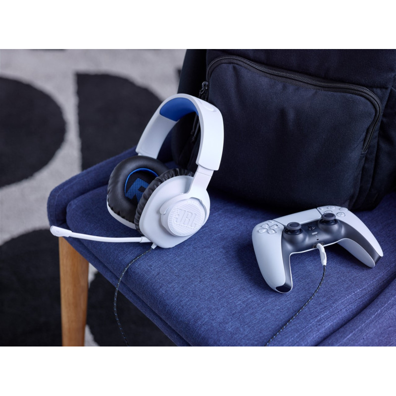 Навушники JBL Quantum 100P for PS White (JBLQ100PWHTBLU)