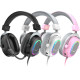 Навушники Fifine H6 RGB 7.1 White (H6W)
