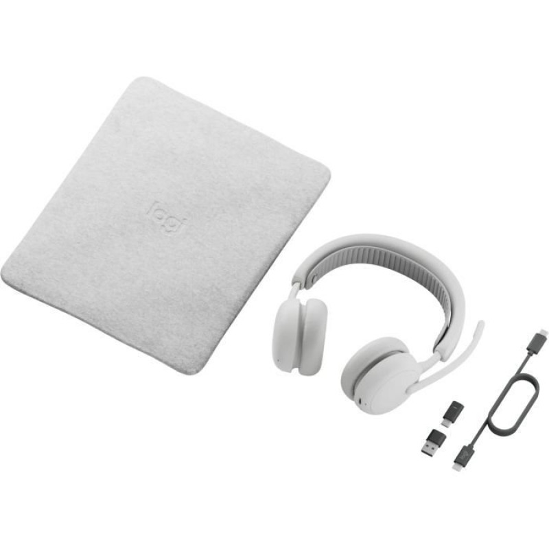 Навушники Logitech Zone Wireless 2 ES for Business Off-White TEAMS version with receiver (981-001520)