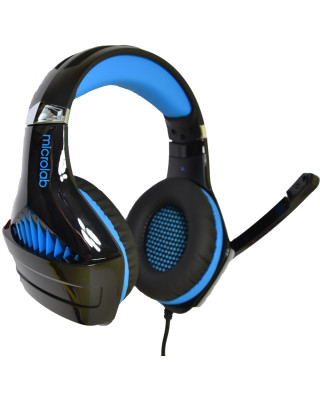 Навушники MICROLAB G6 3.5mm/USB Black/Blue