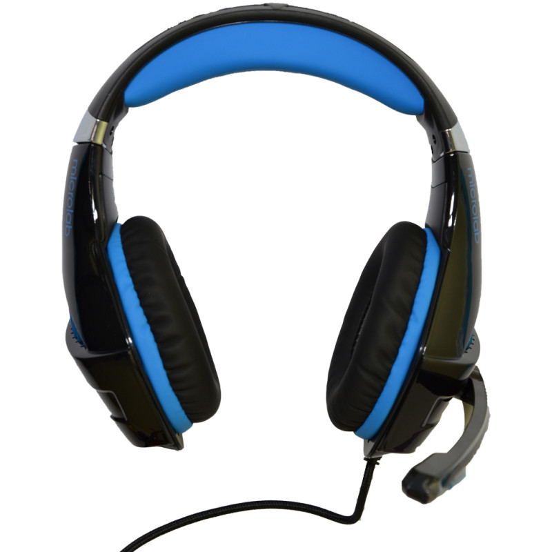 Навушники MICROLAB G6 3.5mm/USB Black/Blue