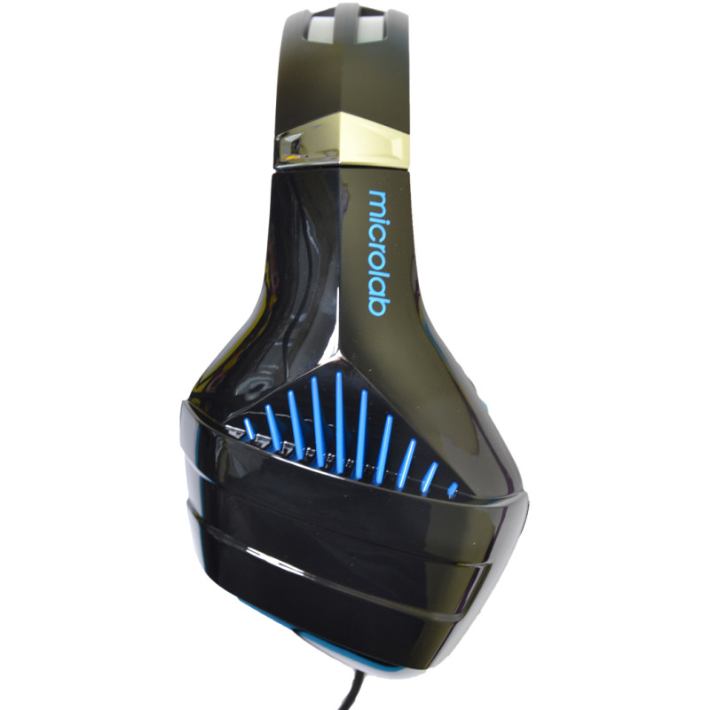 Навушники MICROLAB G6 3.5mm/USB Black/Blue