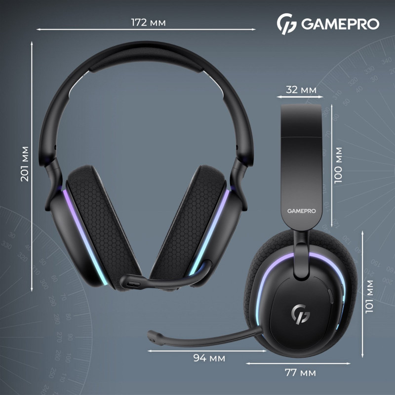 Навушники GamePro Asgard Bragi Black (HSW250B)