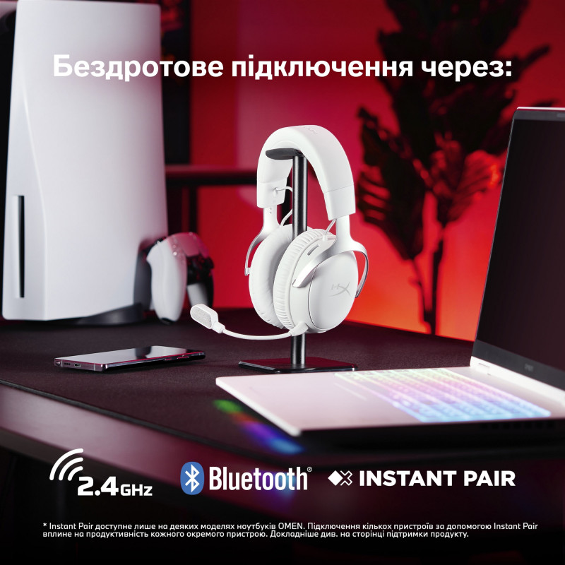 Навушники HyperX Cloud III S Wireless Black-Red (A59Z0AA)