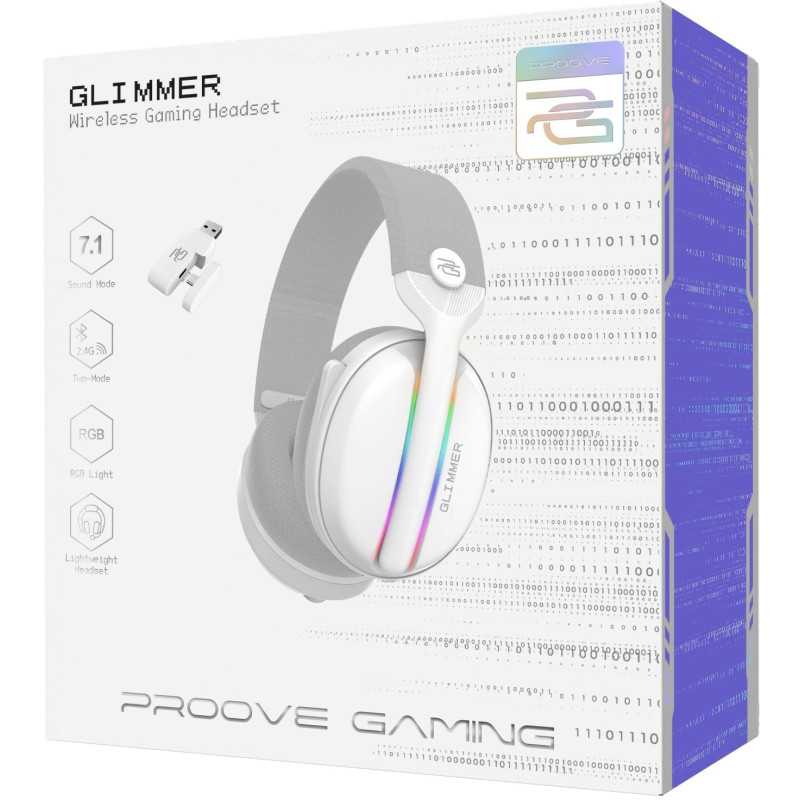  Наушники Proove Gaming Glimmer (APP) white/purple (WHGL00022017)