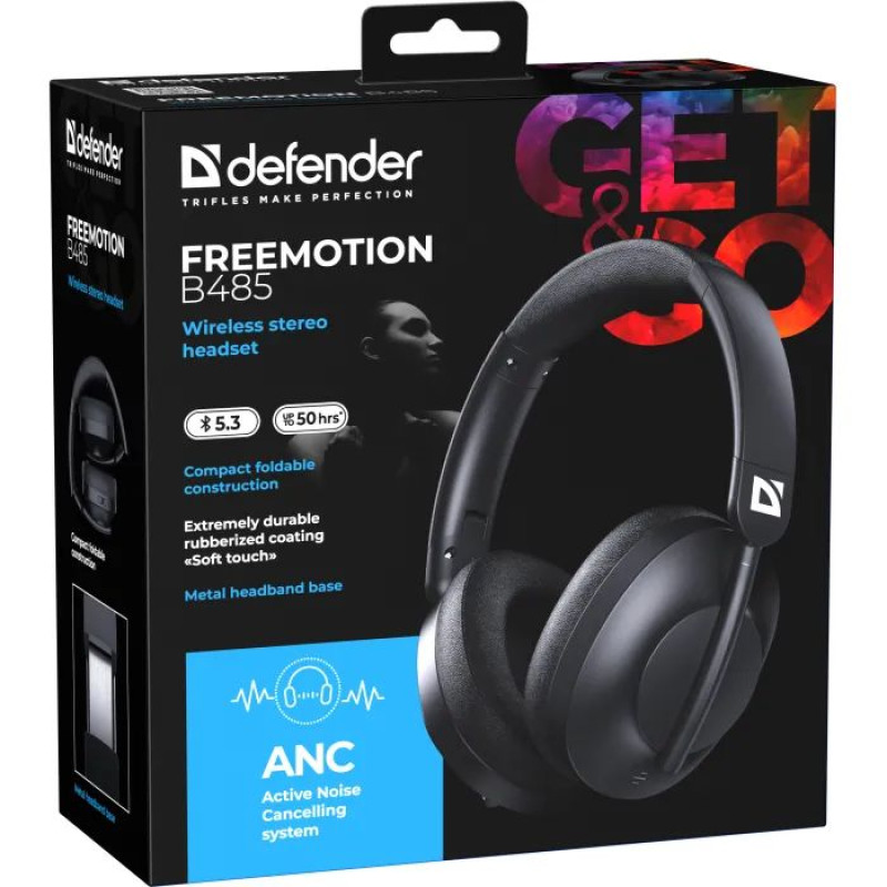 Навушники Defender FreeMotion B485 Black (63485)