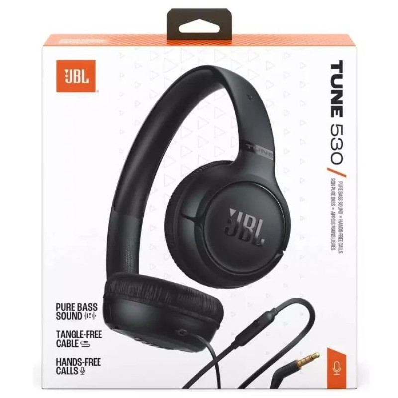 Гарнітура JBL Tune 530 Black (JBLT530BLK)