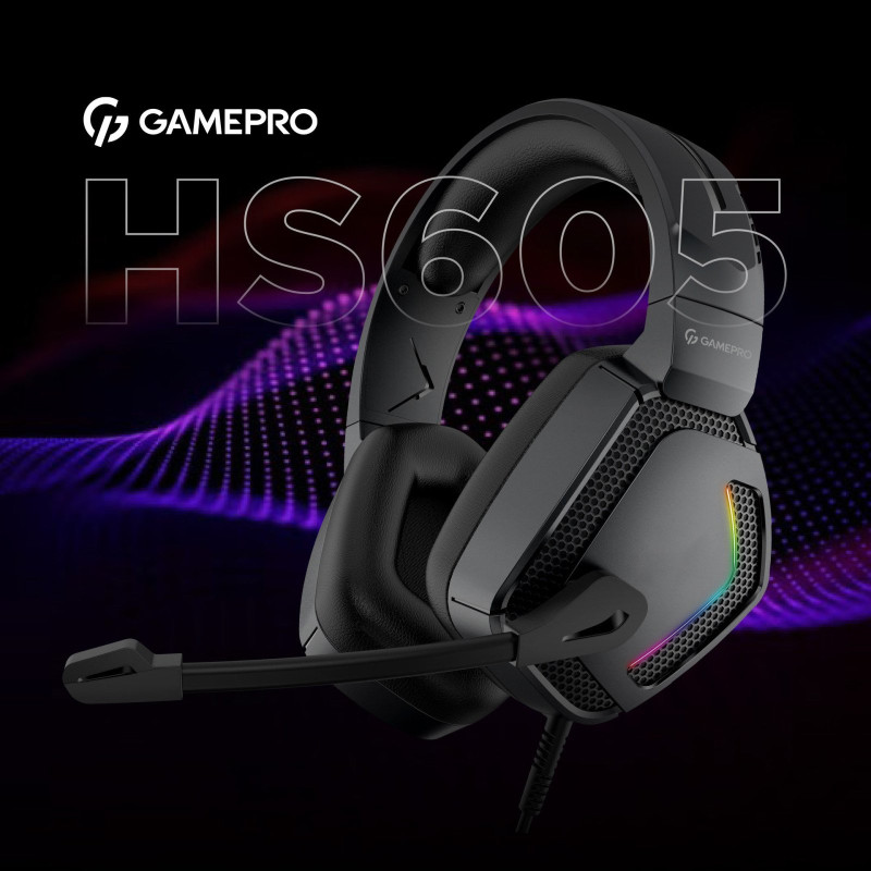 Навушники GamePro HS605 RGB Black (HS605)