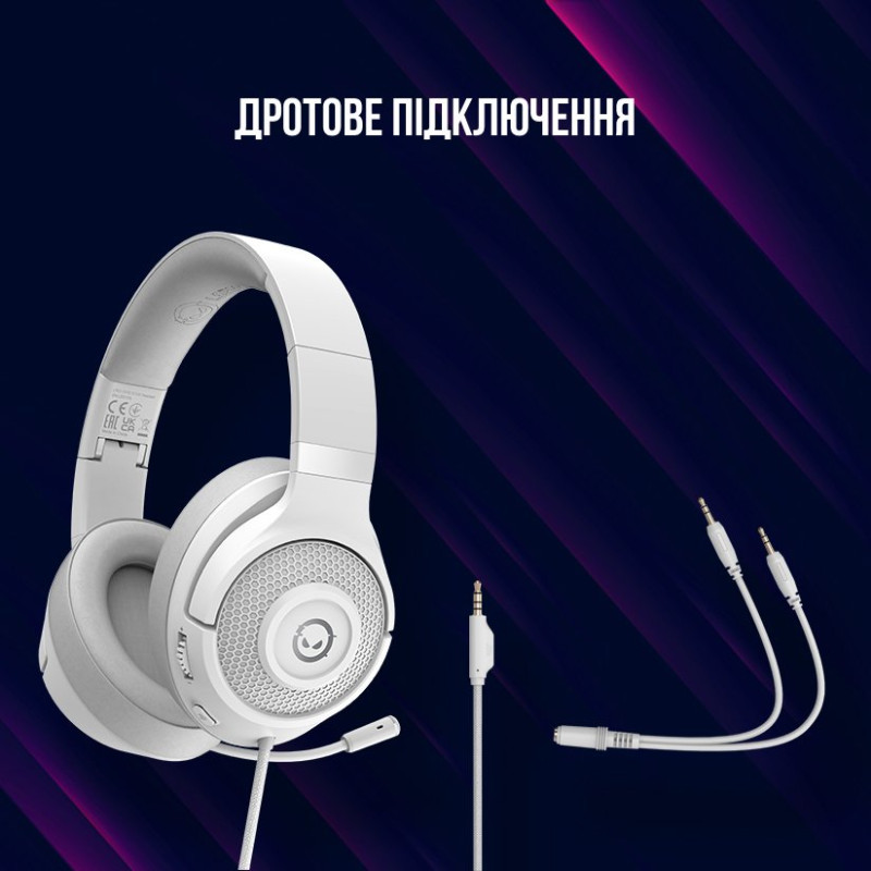 Навушники Lorgar Noah 101 Gaming 3.5 мм White (LRG-GHS101W)