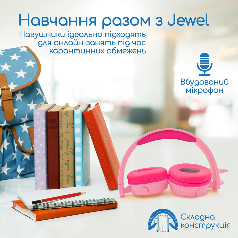 Навушники Promate Jewel Bubblegum (jewel.bubblegum)