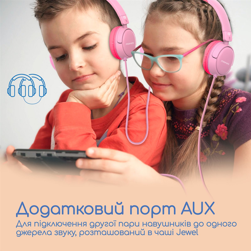 Навушники Promate Jewel Bubblegum (jewel.bubblegum)