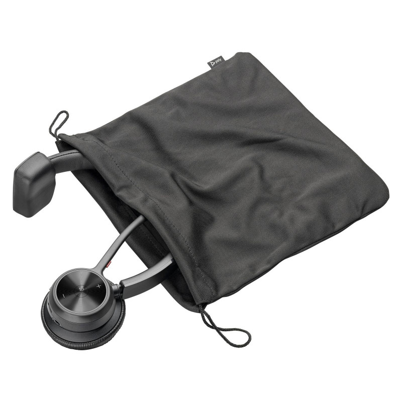 Бездротова гарнітура Poly On-ear Voyager 4310-M з адаптером BT700 Black (77Y91AA) сертифікат Microsoft Teams