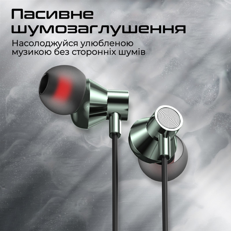 Навушники Promate Silken-C Grey