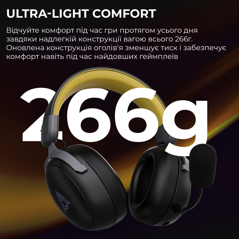 Навушники Ajazz AHM08 MAX 3-Mode Black (AHM08-MAX-BGY)