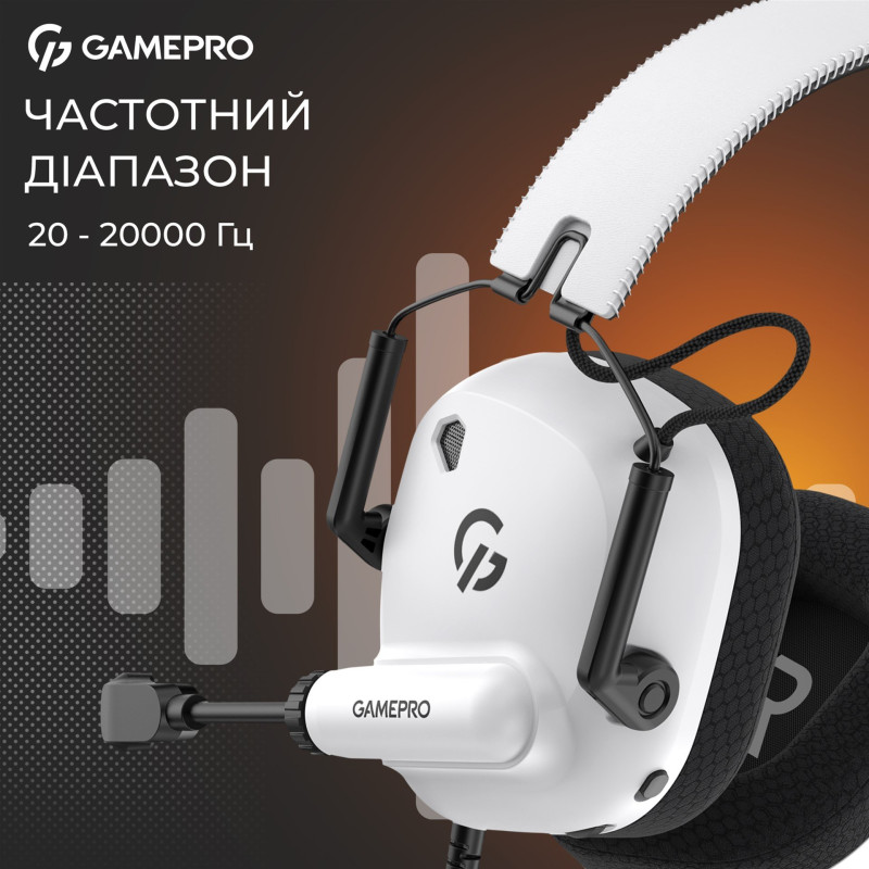 Навушники GamePro Genesis Mercury White (HS120W)