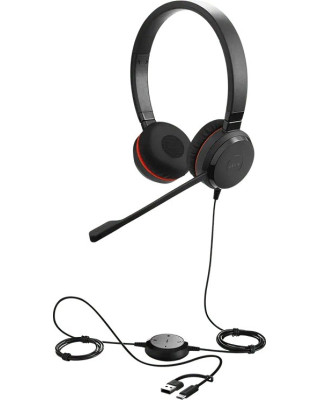 Навушники Jabra Evolve 30 II MS USB Type-C/Type-A Stereo Black (5399-823-369)