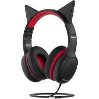 Навушники Promate Simba Black/Red (simba.onyx)