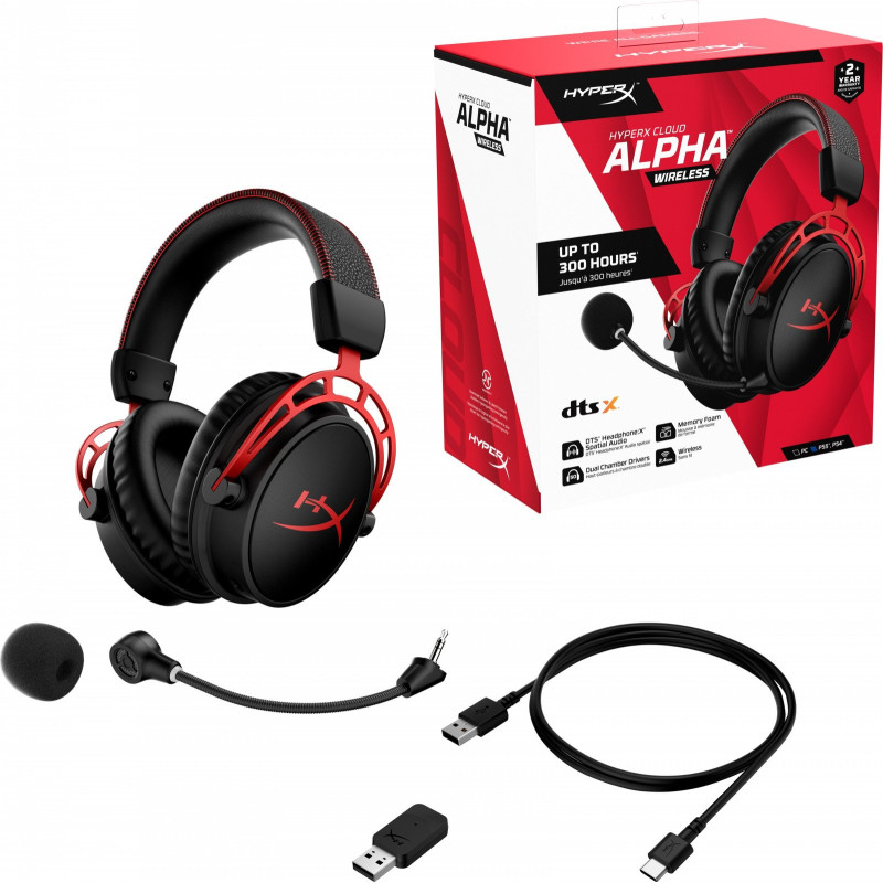 Навушники HyperX Cloud Alpha Wireless Black (4P5D4AA)