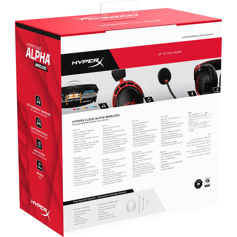 Навушники HyperX Cloud Alpha Wireless Black (4P5D4AA)