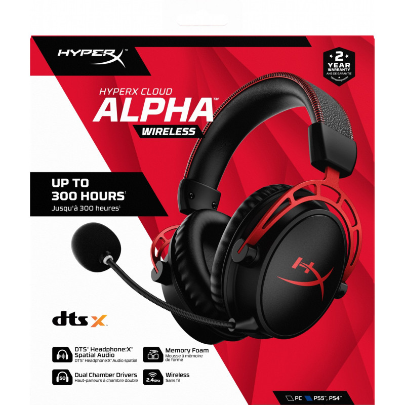 Навушники HyperX Cloud Alpha Wireless Black (4P5D4AA)