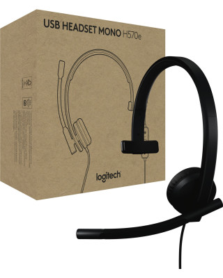 Навушники LOGITECH H570e Corded Mono BLACK-USB-C (981-001427)
