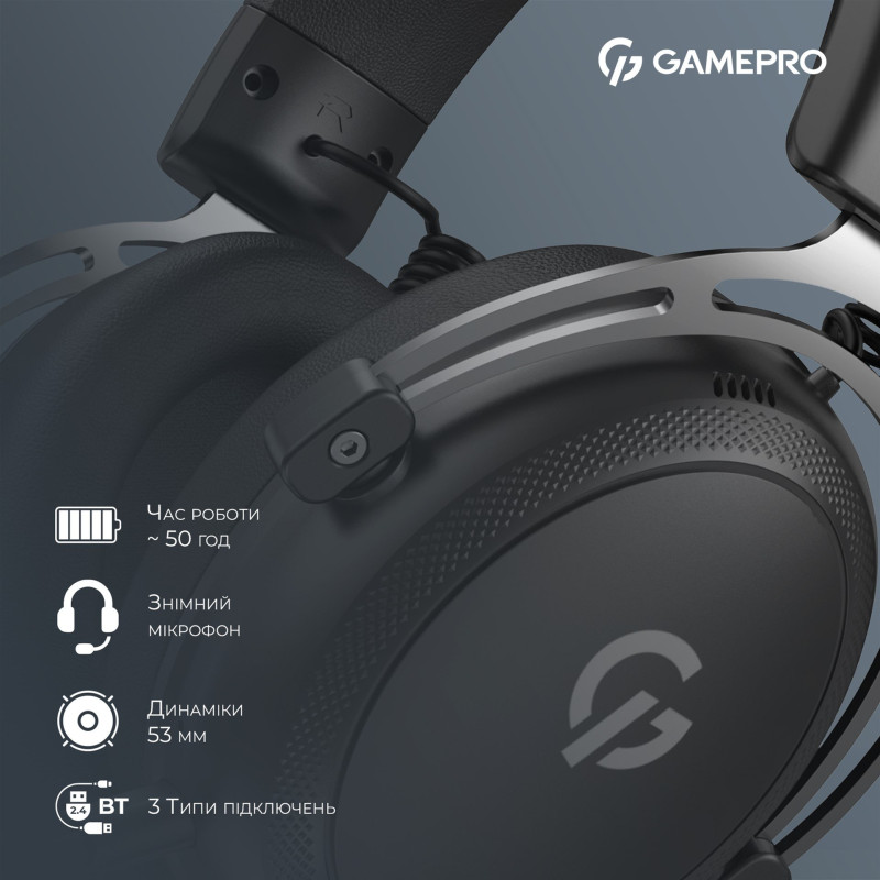 Навушники GamePro Asgard Skald Black (HSW160B)