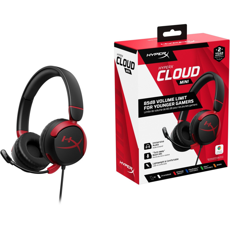 Навушники HyperX Cloud Mini Wired Black (7G8F4AA)