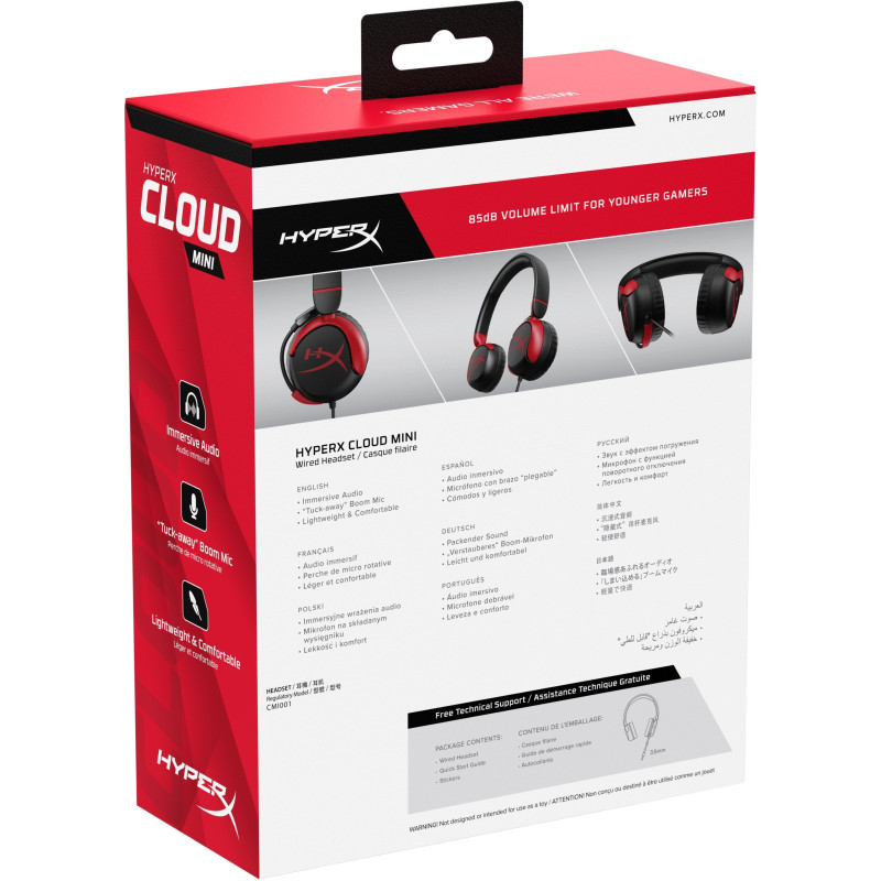 Навушники HyperX Cloud Mini Wired Black (7G8F4AA)