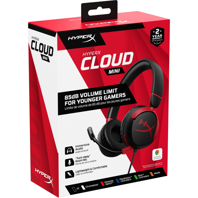 Навушники HyperX Cloud Mini Wired Black (7G8F4AA)