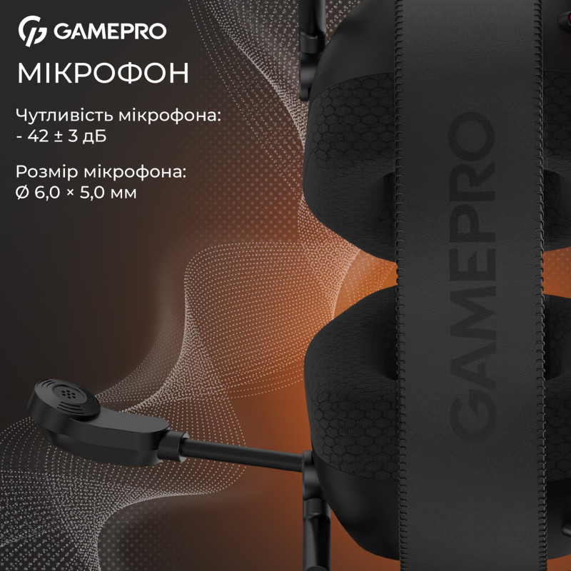 Навушники GamePro Genesis Mercury Black (HS120B)